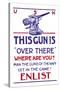 Man the Guns of the Navy, c.1917-null-Stretched Canvas