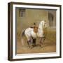 Man Training a Horse, 1856-Albrecht Adam-Framed Giclee Print