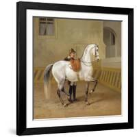 Man Training a Horse, 1856-Albrecht Adam-Framed Giclee Print