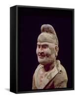 Man Travelling Along the Silk Route,Detail of the Bust, Chinese, Tang Dynasty-null-Framed Stretched Canvas