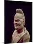 Man Travelling Along the Silk Route,Detail of the Bust, Chinese, Tang Dynasty-null-Mounted Giclee Print