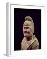 Man Travelling Along the Silk Route,Detail of the Bust, Chinese, Tang Dynasty-null-Framed Giclee Print