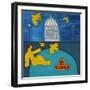 Man under Bridge-Cristina Rodriguez-Framed Giclee Print