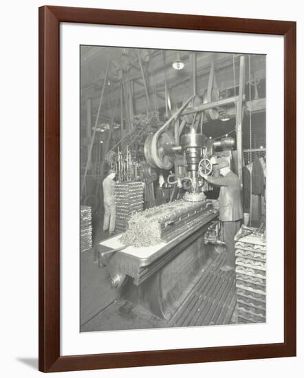 Man Using a Miller and Planer, Charlton Central Repair Depot, London, 1932-null-Framed Photographic Print