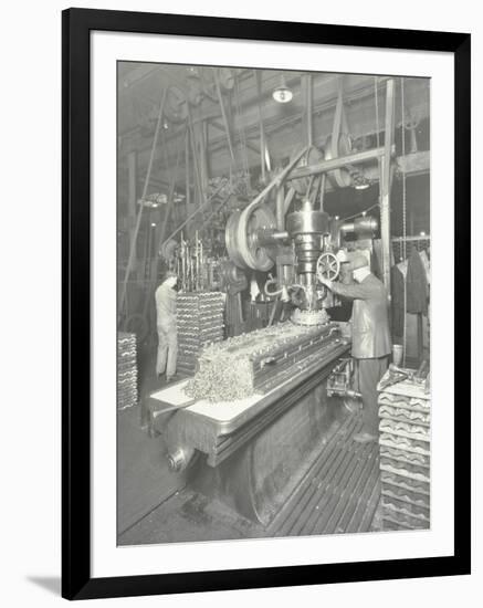 Man Using a Miller and Planer, Charlton Central Repair Depot, London, 1932-null-Framed Photographic Print