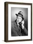 Man Using Telephone-Philip Gendreau-Framed Photographic Print