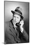 Man Using Telephone-Philip Gendreau-Mounted Photographic Print