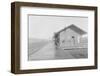 Man Waiting at Railroad Station-null-Framed Photographic Print