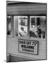 Man Waiting in a Barber Shop For a Haircut-Francis Miller-Mounted Photographic Print