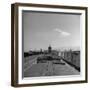 Man Walking Atop a Freight Train Heading Westbound-Sam Shere-Framed Photographic Print