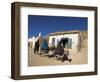 Man Walking Behind Women on Donkeys, Syadara, Between Yakawlang and Daulitiar, Afghanistan-Jane Sweeney-Framed Photographic Print