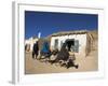 Man Walking Behind Women on Donkeys, Syadara, Between Yakawlang and Daulitiar, Afghanistan-Jane Sweeney-Framed Photographic Print