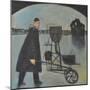 Man Walking Machine on Beach 2-Tim Nyberg-Mounted Giclee Print