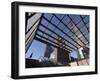 Man Walking Past Subway Station in New Urban Development, Potsdamer Platz, Berlin, Germany-Gavin Hellier-Framed Photographic Print