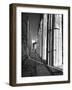 Man Walking Through the Remains of an Ancient Temple in Athens-Dmitri Kessel-Framed Photographic Print