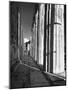 Man Walking Through the Remains of an Ancient Temple in Athens-Dmitri Kessel-Mounted Photographic Print