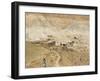 Man Walking up Mountain Road, Between Herat and Maimana, after Subzak Pass, Afghanistan-Jane Sweeney-Framed Photographic Print