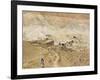 Man Walking up Mountain Road, Between Herat and Maimana, after Subzak Pass, Afghanistan-Jane Sweeney-Framed Photographic Print