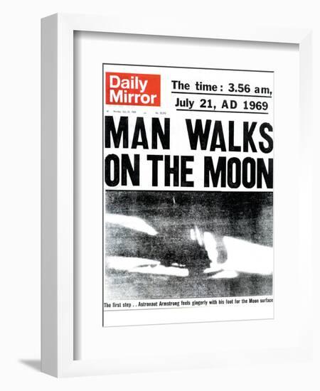 Man Walks on the Moon-null-Framed Photographic Print