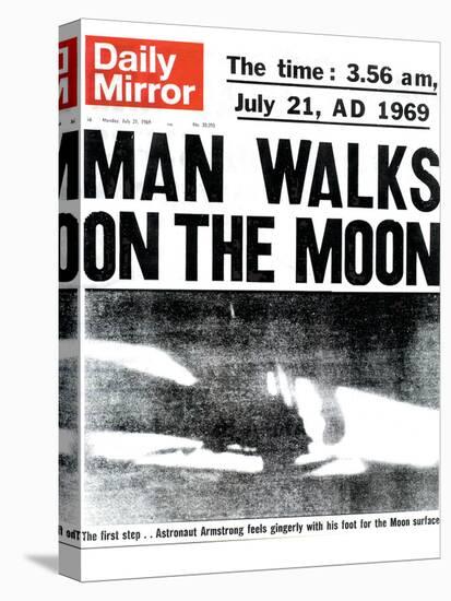 Man Walks on the Moon-null-Stretched Canvas