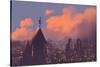 Man Watching over the City,Illustration Painting-Tithi Luadthong-Stretched Canvas