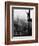 Man Waving from Empire State Building Construction Site-null-Framed Photographic Print