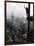 Man Waving from Empire State Building Construction Site-null-Framed Photographic Print