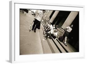 Man Wearing a 'Jesus' T-Shirt Staring at Lovers, 2004-Stephen Spiller-Framed Photographic Print