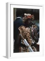 Man Wearing a Leopard Skin, Festivities Reminiscent of the Coronation of Kabaka-null-Framed Giclee Print