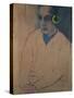 Man Wearing Earphones, C.1983-Neal Brown-Stretched Canvas