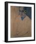 Man Wearing Earphones, C.1983-Neal Brown-Framed Giclee Print