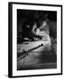 Man Welding Pieces of Metal Together-Allan Grant-Framed Photographic Print