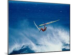 Man Windsurfing in the Sea-null-Mounted Photographic Print