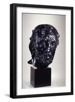 Man with a Broken Nose, before 1864 (Bronze)-Auguste Rodin-Framed Giclee Print