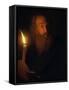 Man with a Candle-Godfried Schalken Or Schalcken-Framed Stretched Canvas