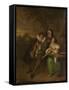 Man with a Fiddle in Bad Company-Jan Havicksz Steen-Framed Stretched Canvas