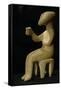 Man with a Glass. (2800-2300B.C.). Cycladic Art. Ancient Period II. Greece-null-Framed Stretched Canvas