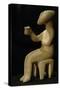 Man with a Glass. (2800-2300B.C.). Cycladic Art. Ancient Period II. Greece-null-Stretched Canvas