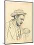 Man with a Hat in Profile, C. 1872-1875-Ilya Efimovich Repin-Mounted Giclee Print