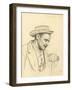 Man with a Hat in Profile, C. 1872-1875-Ilya Efimovich Repin-Framed Giclee Print