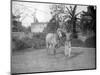 Man with a Horse, Alipore, India, 1905-1906-FL Peters-Mounted Giclee Print