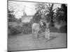 Man with a Horse, Alipore, India, 1905-1906-FL Peters-Mounted Giclee Print