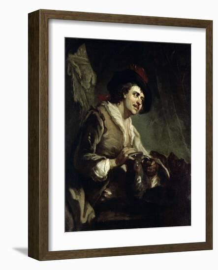 Man with a Jug, 18th Century-Francesco Giuseppe Casanova-Framed Giclee Print