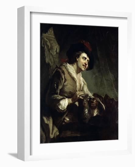 Man with a Jug, 18th Century-Francesco Giuseppe Casanova-Framed Giclee Print