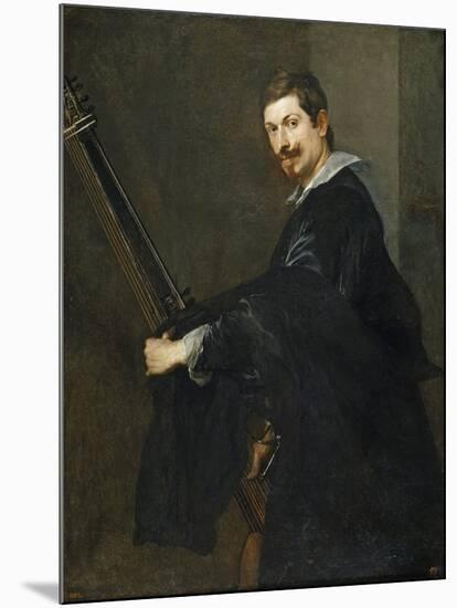 Man with a Lute, Between 1621 and 1630-Sir Anthony Van Dyck-Mounted Giclee Print