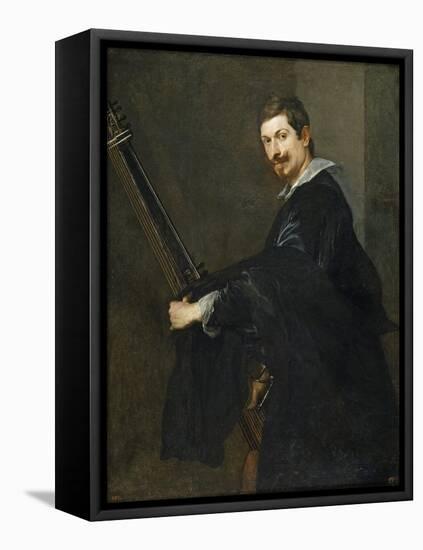 Man with a Lute, Between 1621 and 1630-Sir Anthony Van Dyck-Framed Stretched Canvas