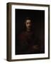 Man with a Magnifying Glass, c.1660-Rembrandt van Rijn-Framed Giclee Print