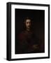 Man with a Magnifying Glass, c.1660-Rembrandt van Rijn-Framed Giclee Print