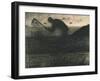 Man with a Pick, C.1883 (Crayon Conte)-Georges Pierre Seurat-Framed Giclee Print