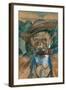Man with a Pipe-Umberto Boccioni-Framed Art Print